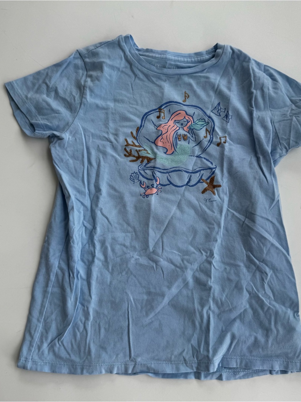 Crewcuts Light Blue Mermaid Graphic Tee
